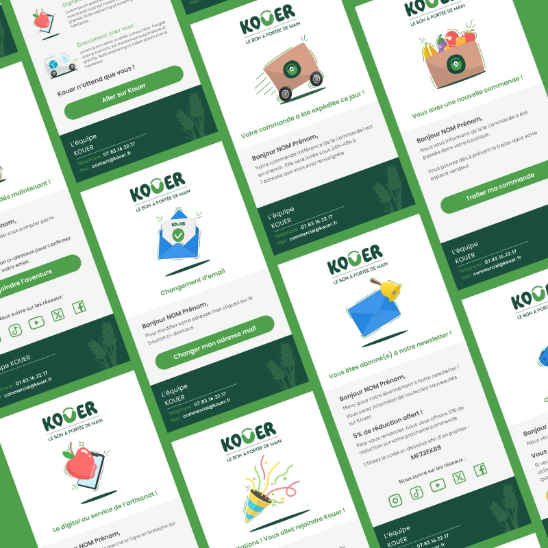 Templates of Kouer mailing